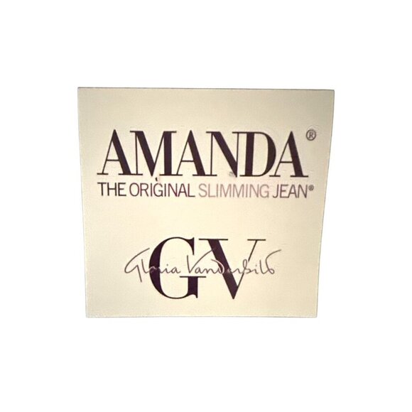 Gloria Vanderbilt Womens Dark Wash High Rise Amanda Straight Leg Jeans Sz 8 New - Picture 4 of 5